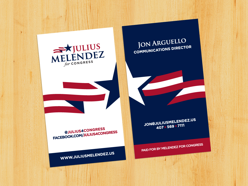 Political business cards